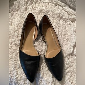 Leather flats